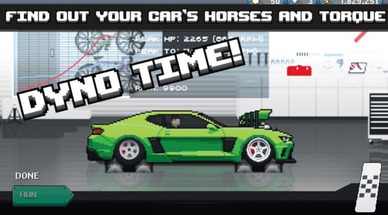 pixel car racer for pc controls