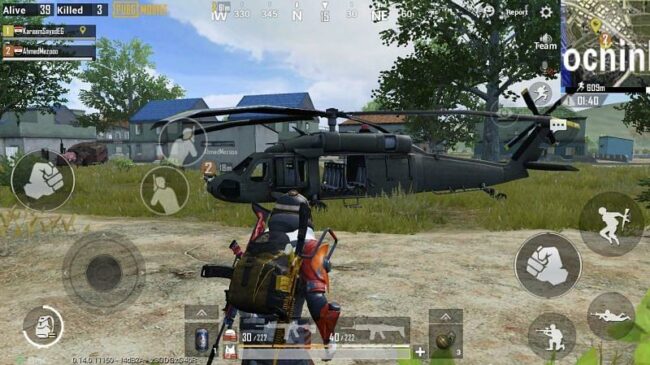 Location of Helicopter in PUBG Mobile Touch Tap Play