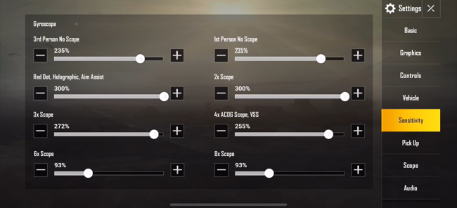 Best Gyroscope Sensitivity To Use In Pubg Mobile Touch Tap Play