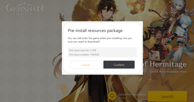 genshin impact download without launcher