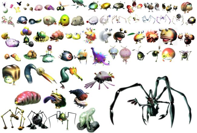 pikmin enemies based on real animals