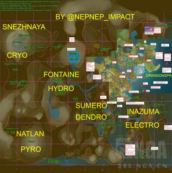 Genshin Impact Full Map Leak All you need to know Touch, Tap, Play