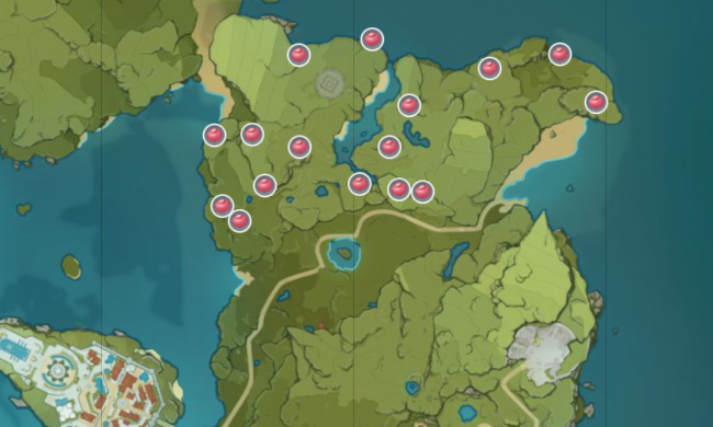 Valberry Genshin Impact Location Map Where To Farm Valberry Touch Tap Play