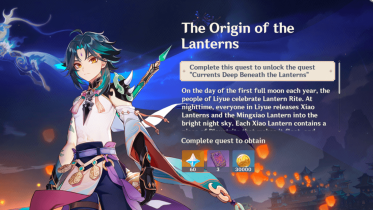 Genshin Impact: The Origin of the Lanterns Quest Guide | Lantern Rite ...