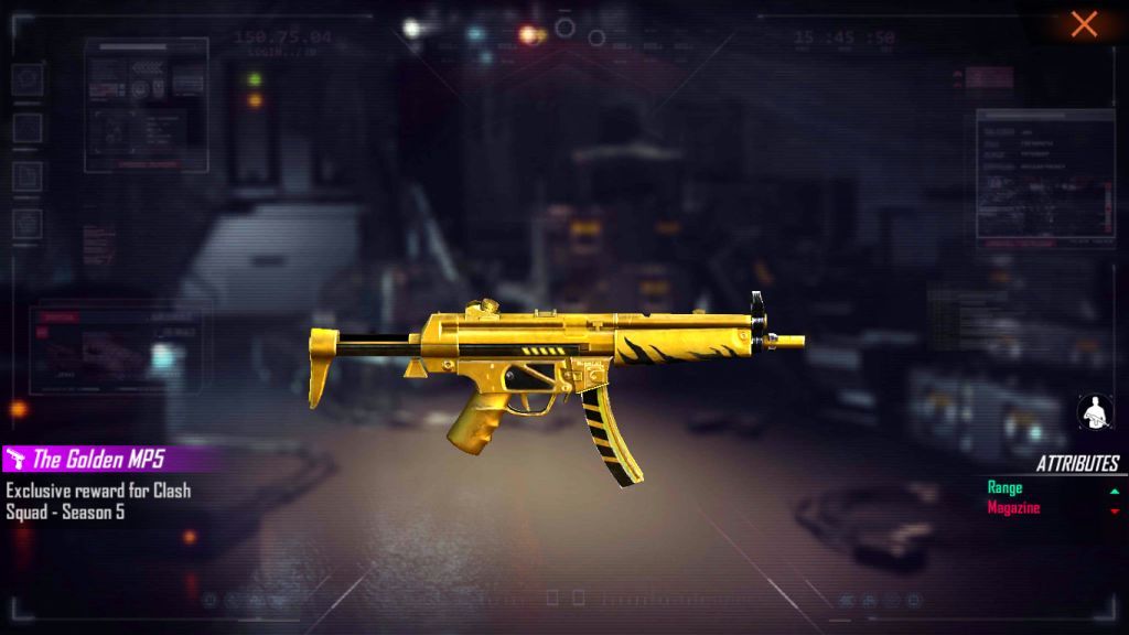 Free Fire: How to get a free Golden MP5 skin - Touch, Tap, Play