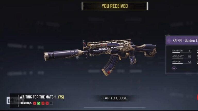 Cod Mobile How To Get A Free Kn 44 Golden Talon Skin Touch Tap Play