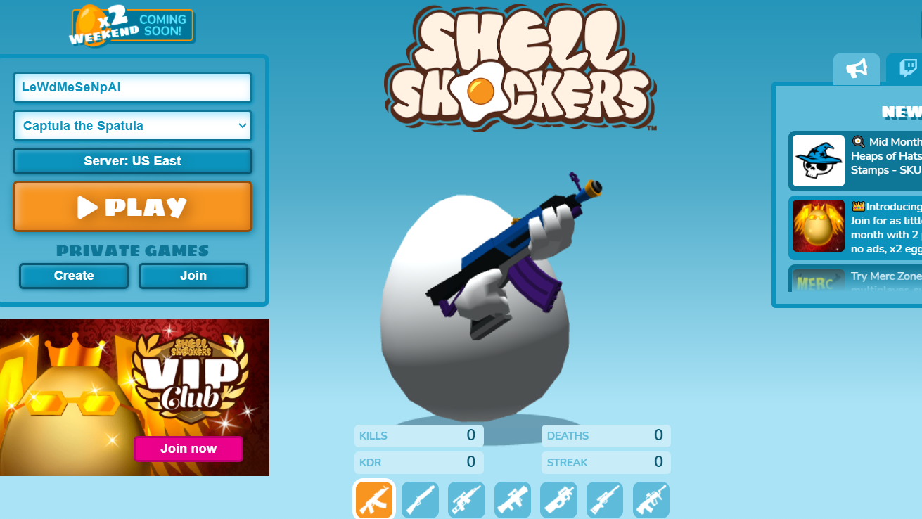 Shell Shockers Codes (August 2022) Touch, Tap, Play
