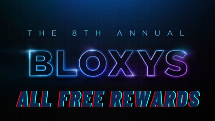 Roblox Bloxy Awards 2021 How To Get All Free Items Touch Tap Play - how to get everything in roblox for free 2021