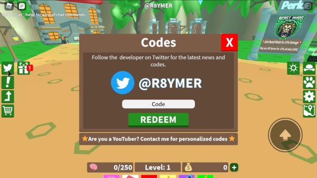 Roblox Zombie Hunting Simulator Codes Touch Tap Play - roblox code developer
