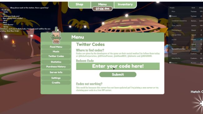 Roblox Boba Cafe Codes July 2021 Touch Tap Play - roblox cafe picture codes
