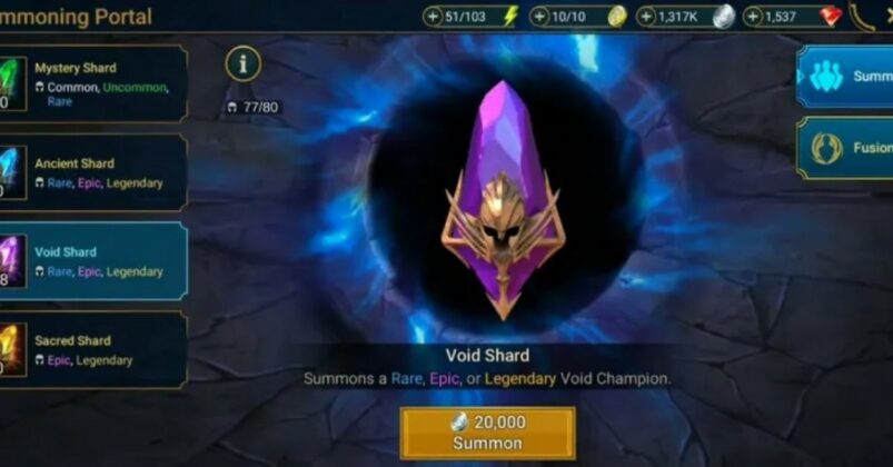 raid shadow legends how to get void shards