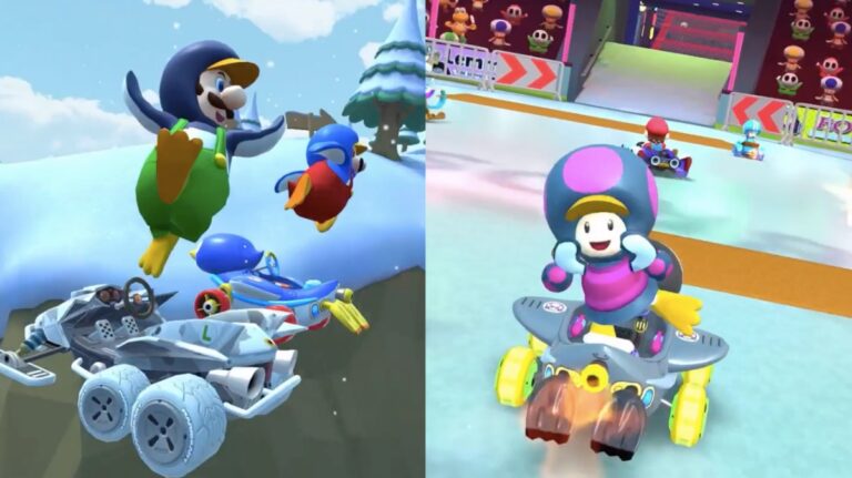 Mario Kart Tour on X: The Penguin Tour is on now in #MarioKartTour!  Penguin Toadette makes a debut, looking even more adorable than usual in  her penguin suit!  / X