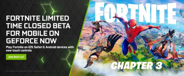 Download Fortnite on iOS with GeForce Now service