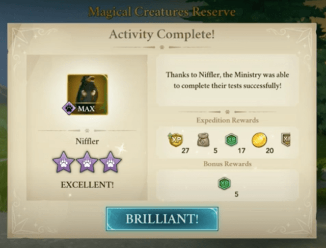 creature activity side quest harry potter hogwarts mystery