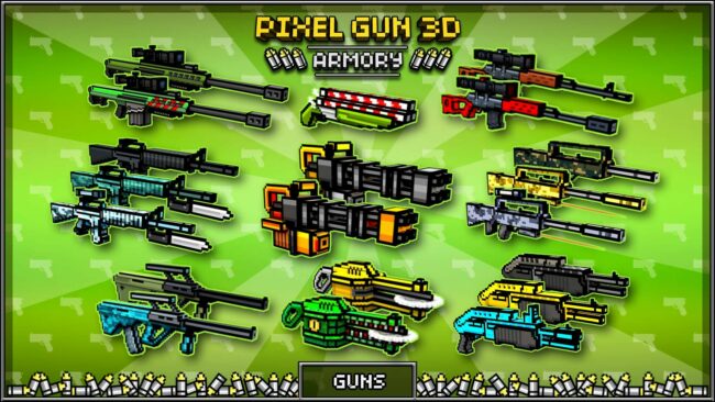 Best Pro Weapons in Pixel Gun 3D - Battle Royale - Touch, Tap, Play