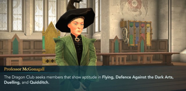 choose a club in harry potter hogwarts mystery