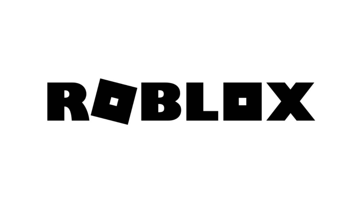 Надпись Roblox на белом фоне