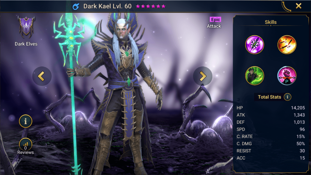 kael raid shadow legends gear