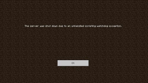 Minecraft: How to Fix “Server was shut down due to unhandled scripting ...