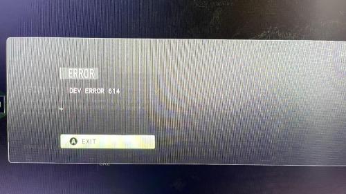 Dev Error 614