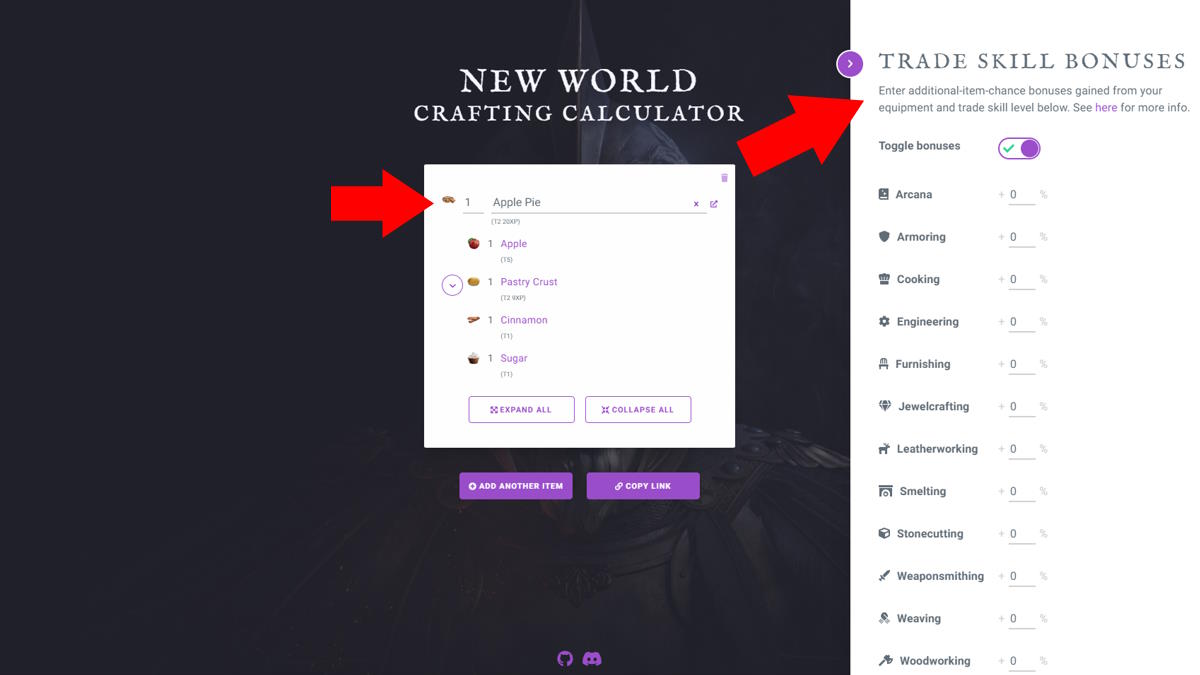 How to Use the New World Crafting Calculator Touch, Tap, Play