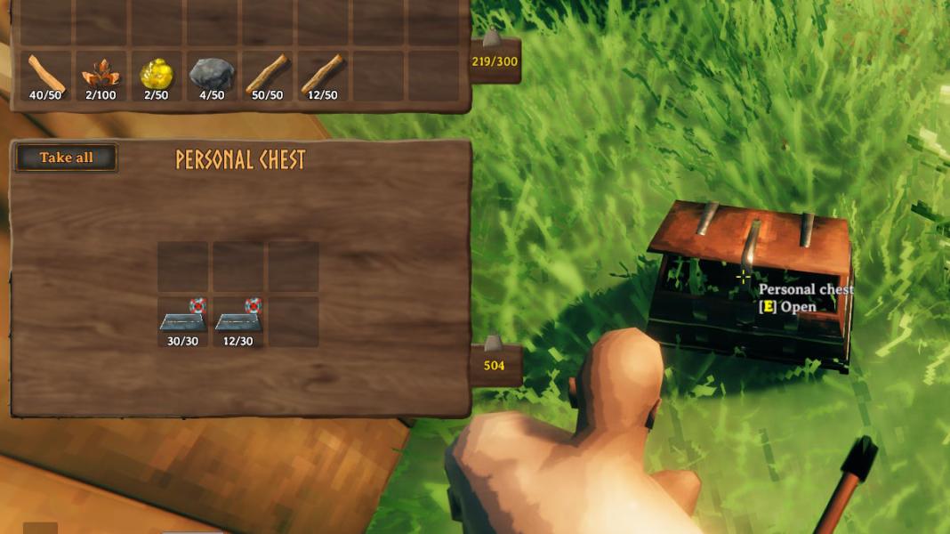 Valheim How to Craft a Personal Chest Touch, Tap, Play