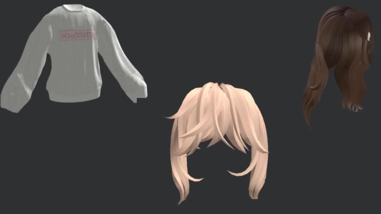 White Swept Hair - Roblox  Hair, Roblox, Create avatar free