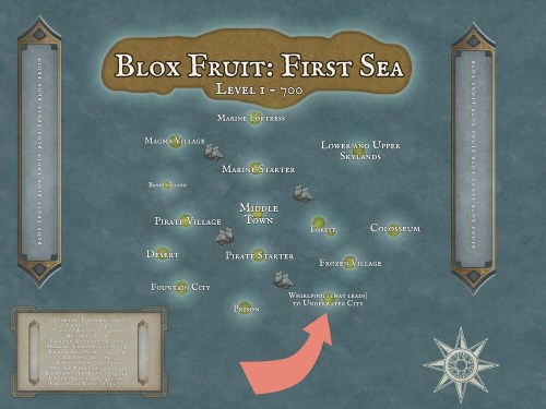 Where Is The Underwater City In Blox Fruits? Underwater City Map 