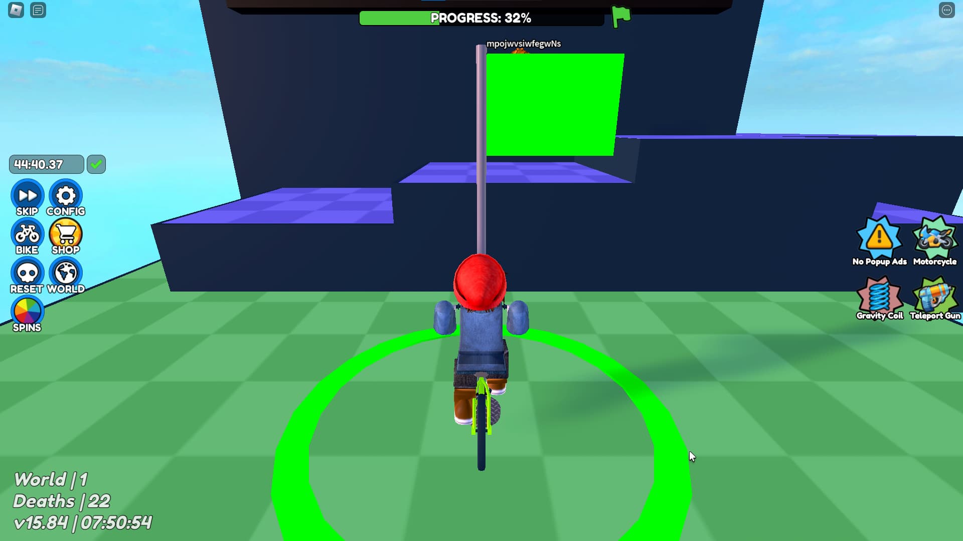 Obby but You're on a Bike  Play Online Free Browser Games